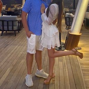 Short white dress